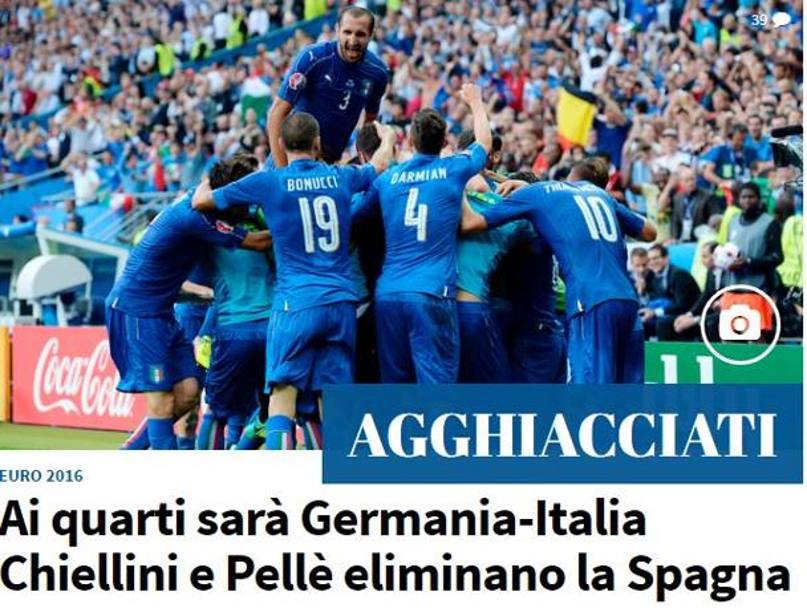 Così Tuttosport celebra ironicamente l&#39;impresa azzurra contro la Spagna